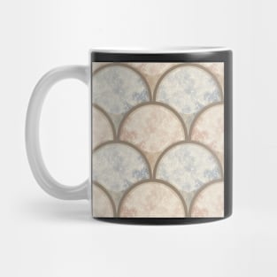 Fall Leaves Scallop minimalist pattern Mug